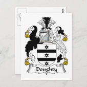 Doughty Family Crest Briefkaart (Voorkant / Achterkant)