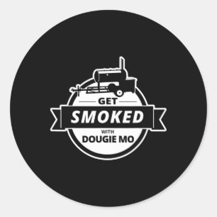 Dougie Mo BBQ Catering Exclusieve aangepaste kledi Ronde Sticker