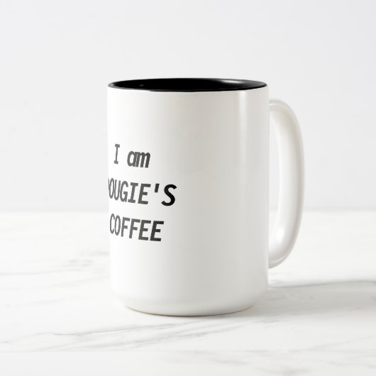 Dougie's koffie-Mok Tweekleurige Koffiemok (Voorkant rechts)
