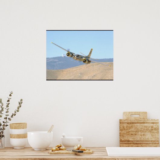 Douglas A26 InVader, Aerial Uitzicht_WWII Planes Poster (Keuken)