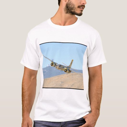 Douglas A26 InVader, Aerial Uitzicht_WWII Planes T-shirt (Voorkant)