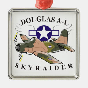 douglas a-1 skyraider metalen ornament