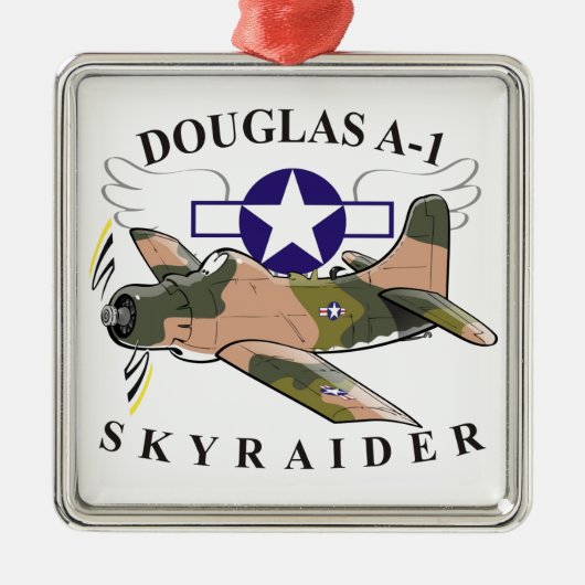 douglas a-1 skyraider metalen ornament (Voorkant)