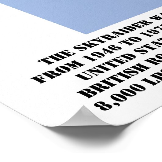 Douglas A-1 Skyraider Poster (Hoek)