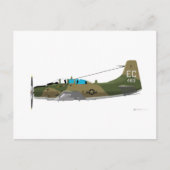 Douglas A-1E Skyraider Briefkaart (Voorkant)