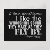 Douglas Adams Deadlines Quote Briefkaart (Voorkant)