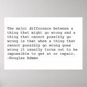 Douglas Adams Poster (Voorkant)