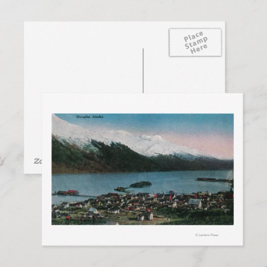 Douglas, Alaska Town ViewDouglas, AK Briefkaart (Voorkant / Achterkant)