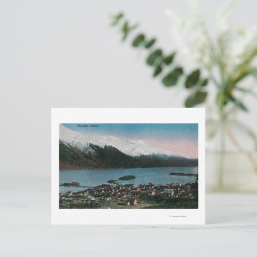 Douglas, Alaska Town ViewDouglas, AK Briefkaart (Staand voorkant)