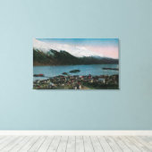 Douglas, Alaska Town ViewDouglas, AK Canvas Afdruk (Insitu (Houten vloer))