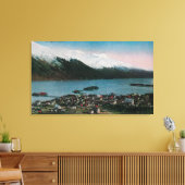 Douglas, Alaska Town ViewDouglas, AK Canvas Afdruk (Insitu (Woonkamer))
