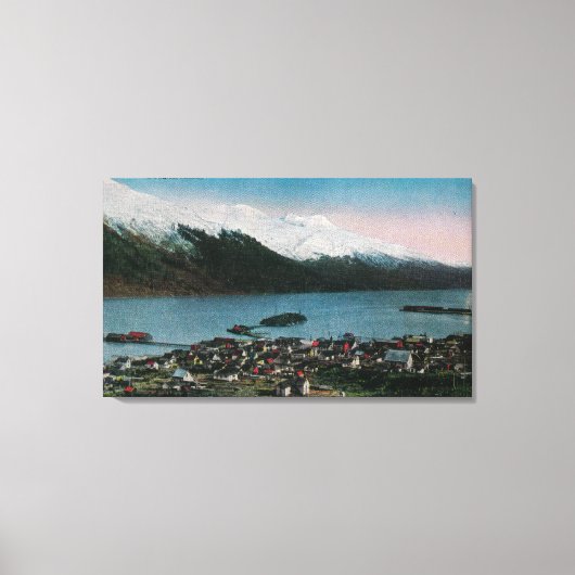 Douglas, Alaska Town ViewDouglas, AK Canvas Afdruk (Voorkant)