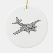 Douglas B-26 Invader Keramisch Ornament (Voorkant)