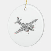 Douglas B-26 Invader Keramisch Ornament (Links)