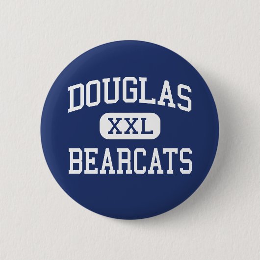 Douglas - Bearcats - High School - Douglas Wyoming Ronde Button 5,7 Cm (Voorkant)