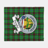 Douglas Black Clan Badge Tartan Pset Fleece Deken (Voorkant (Horizontaal))