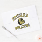 Douglas Bulldogs Vierkante Sticker (Envelop)