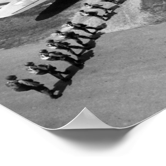 Douglas C-47 and Airborne Trainees Poster (Hoek)