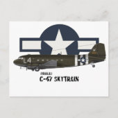 Douglas C-47 Skytrain Briefkaart (Voorkant)