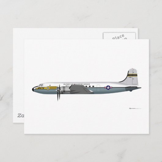 Douglas C-54 Skymaster 72500 Briefkaart (Voorkant / Achterkant)
