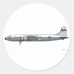 Douglas C-54 Skymaster Ronde Sticker