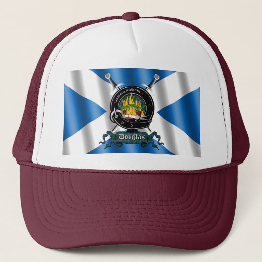 Douglas Clan Badge Scottish Trucker Hat Pet (Voorkant)