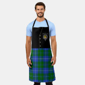 Douglas Clan Badge & Tartan Kilt Schort (Gedragen)