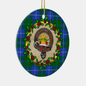 Douglas Clan Badge & Tartan Persoonlijke mas Keramisch Ornament (Rechts)