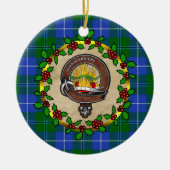 Douglas Clan Badge & Tartan Persoonlijke mas Keramisch Ornament (Voorkant)