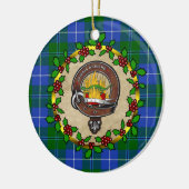 Douglas Clan Badge & Tartan Persoonlijke mas Keramisch Ornament (Links)