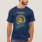 Douglas Clan Badge & Tartan T-shirt (Voorkant)