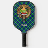 Douglas Clan Crest over tartan Pickleball Paddle (Voorkant)