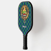 Douglas Clan Crest over tartan Pickleball Paddle (Links)