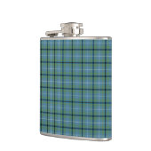 Douglas Clan Lichtblauw en Groen Oud Tartan Heupfles (Links)
