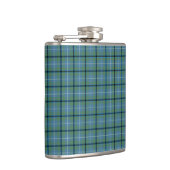 Douglas Clan Lichtblauw en Groen Oud Tartan Heupfles (Rechts)