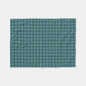Douglas Clan Lichtblauw Oud Tartan Fleece Deken (Voorkant (Horizontaal))