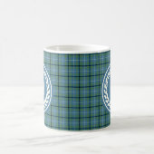 Douglas Clan Lichtblauw Oud Tartan Monogram Koffiemok (Center)