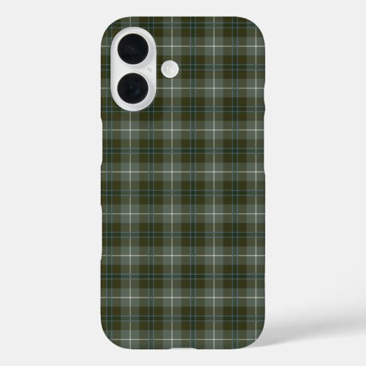Douglas Clan Moss Green Weathered Tartan Case-Mate iPhone Case (Achterkant)