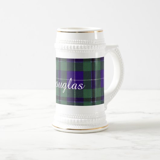 Douglas clan Pset Scottish tartan Bierpul (Voorkant rechts)