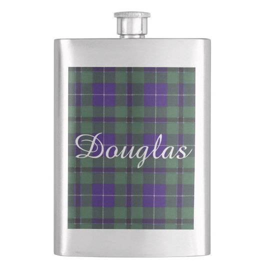 Douglas clan Pset Scottish tartan Flacon (Voorkant)