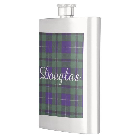 Douglas clan Pset Scottish tartan Flacon (Links)
