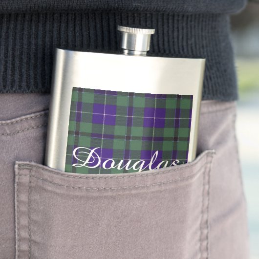 Douglas clan Pset Scottish tartan Flacon (Voorbeeld)