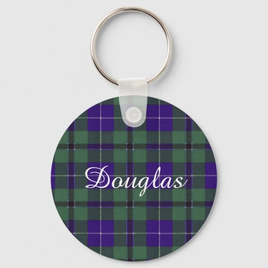 Douglas clan Pset Scottish tartan Sleutelhanger (Voorkant)