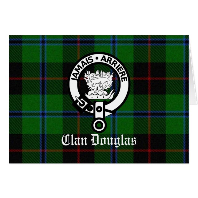Douglas Clan Tartan Crest (Voorkant Horizontaal)