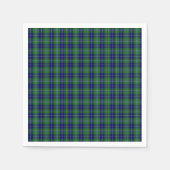 Douglas Clan Tartan Plaid Papieren servetten (Voorkant)