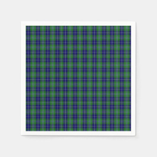 Douglas Clan Tartan Plaid Papieren servetten (Voorkant)