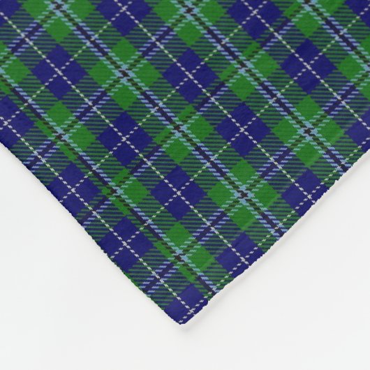 Douglas Clan Tartan Pset Fleece Blanket (Hoek)