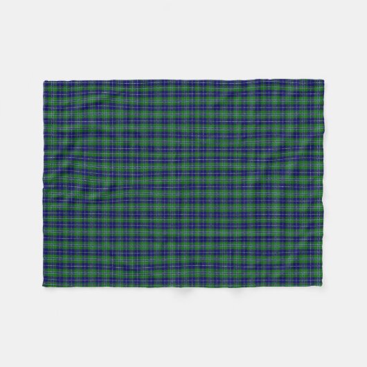 Douglas Clan Tartan Pset Fleece Blanket Deken (Voorkant (Horizontaal))
