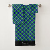 Douglas Clan Tartan Pset Scottish Pattern Bad Handdoek (Insitu)
