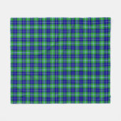 Douglas Clan Tartan Pset Scottish Pattern Fleece Deken (Voorkant (Horizontaal))